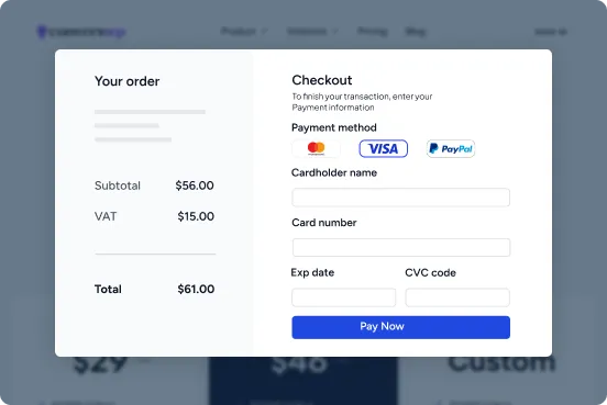 instant checkout
