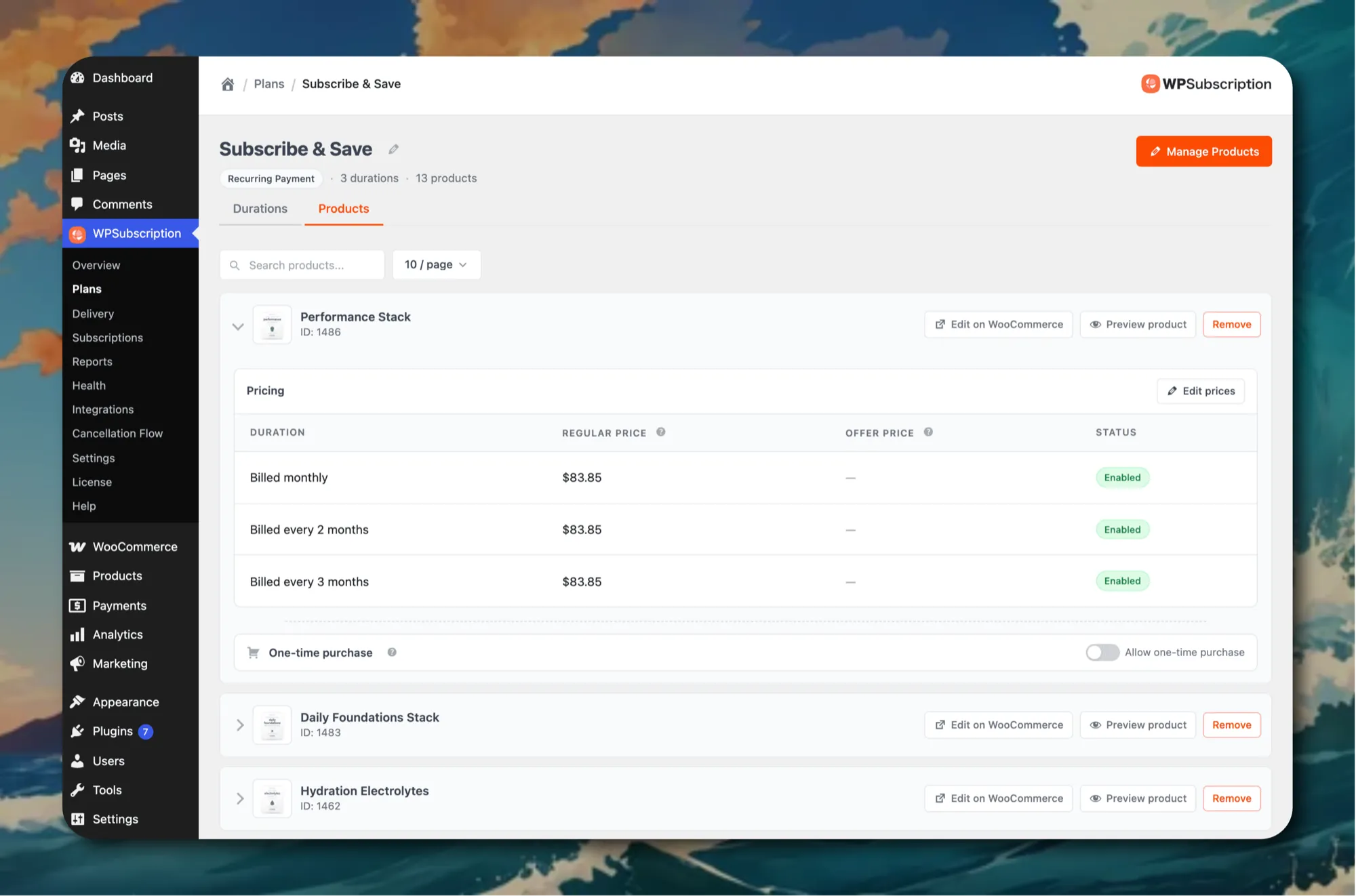 WPSubscription Multi-Tiered Durations and Offer Pricing