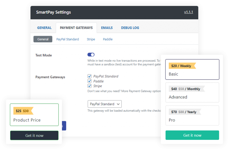 Crescent Bank One Time Payment Online Sign Up WPSmartPay Features - WPSmartPay