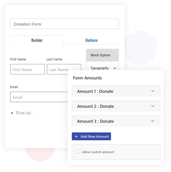 Form Generator, Donate Form Template