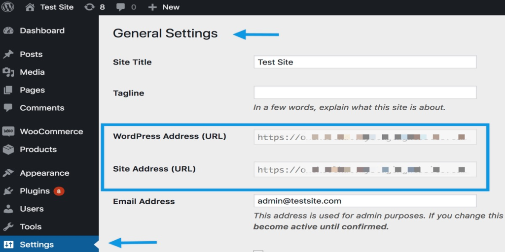 general SSL settings