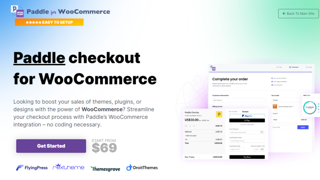 Paddle checkout for WooCommerce