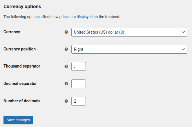 Setting Up Accepted Currencies