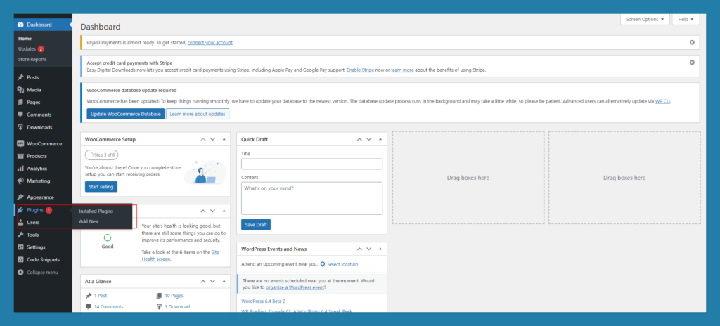 Instalar um plug-in de barra de progresso