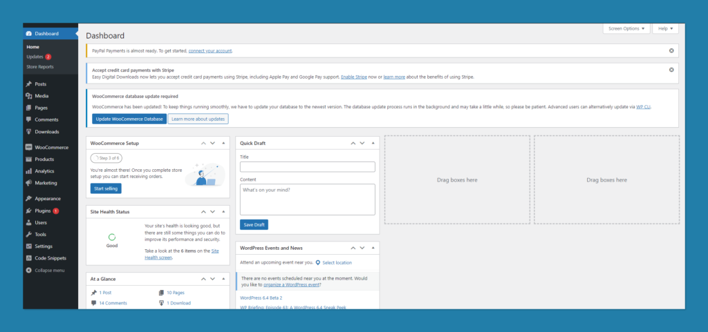 Melden Sie sich bei Ihrem WordPress Admin Dashboard an